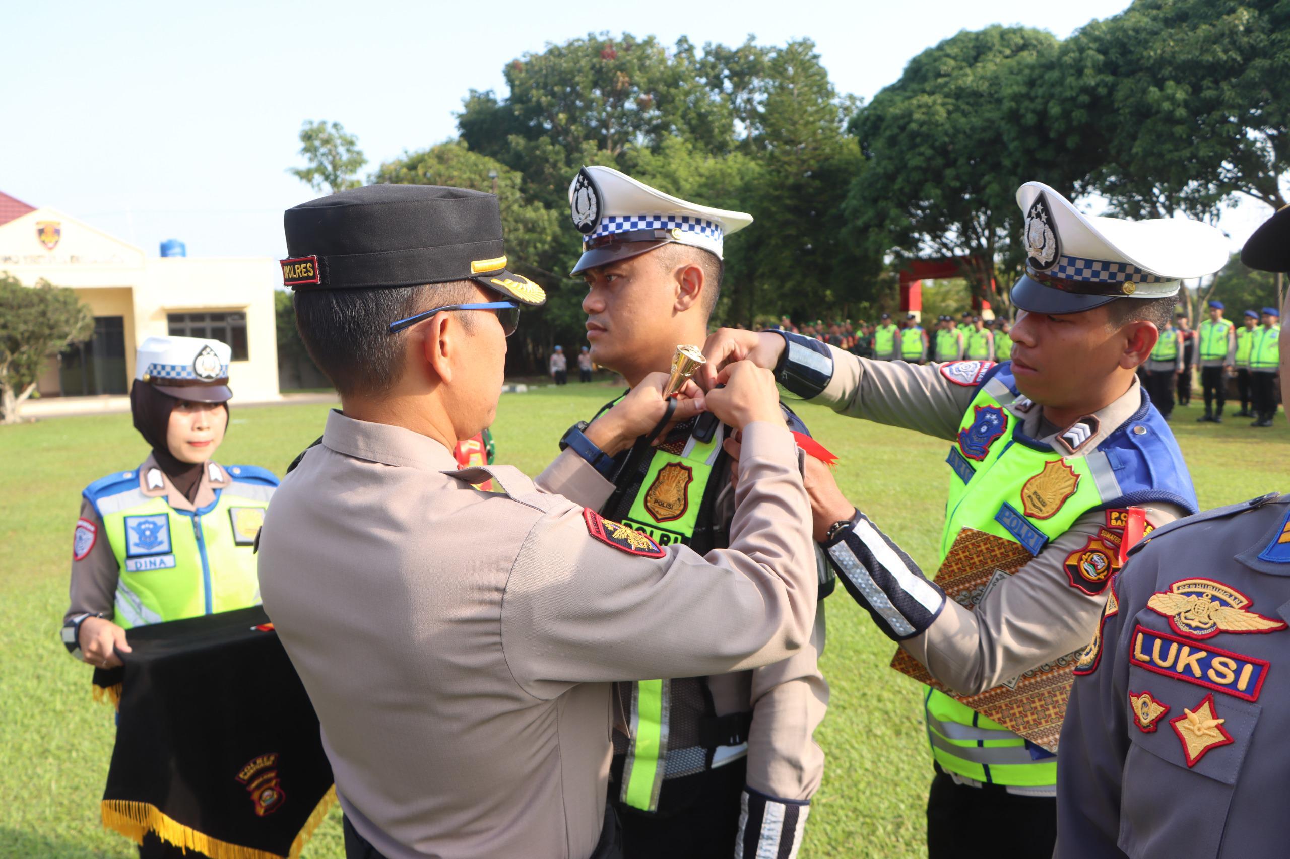 Jamin Keamanan Mudik Lebaran 2026, Polres Banyuasin Gelar Apel Pasukan Operasi Ketupat Musi