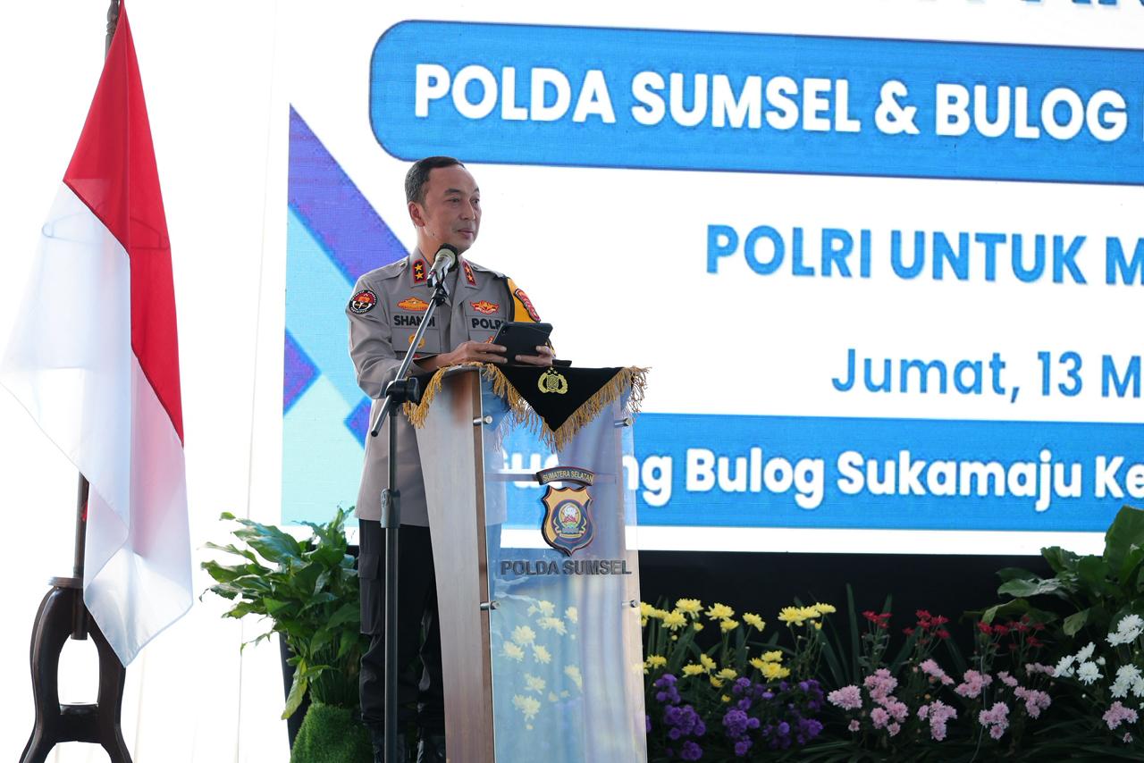 Kapolda Sumsel Pimpin Gerakan Pangan Murah, 135 Ton Beras Disalurkan Jelang Lebaran