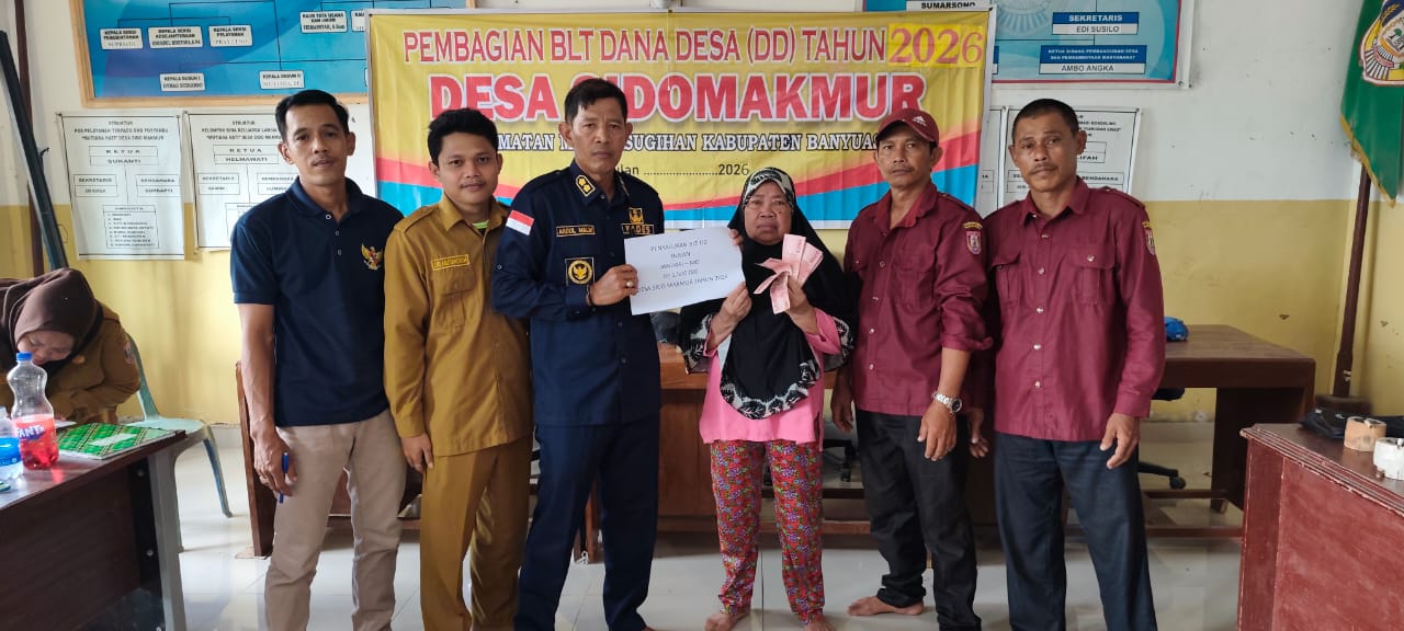 Pemdes Sido Makmur Salurkan Dana BLT-DD Tahap Awal Tahun 2026