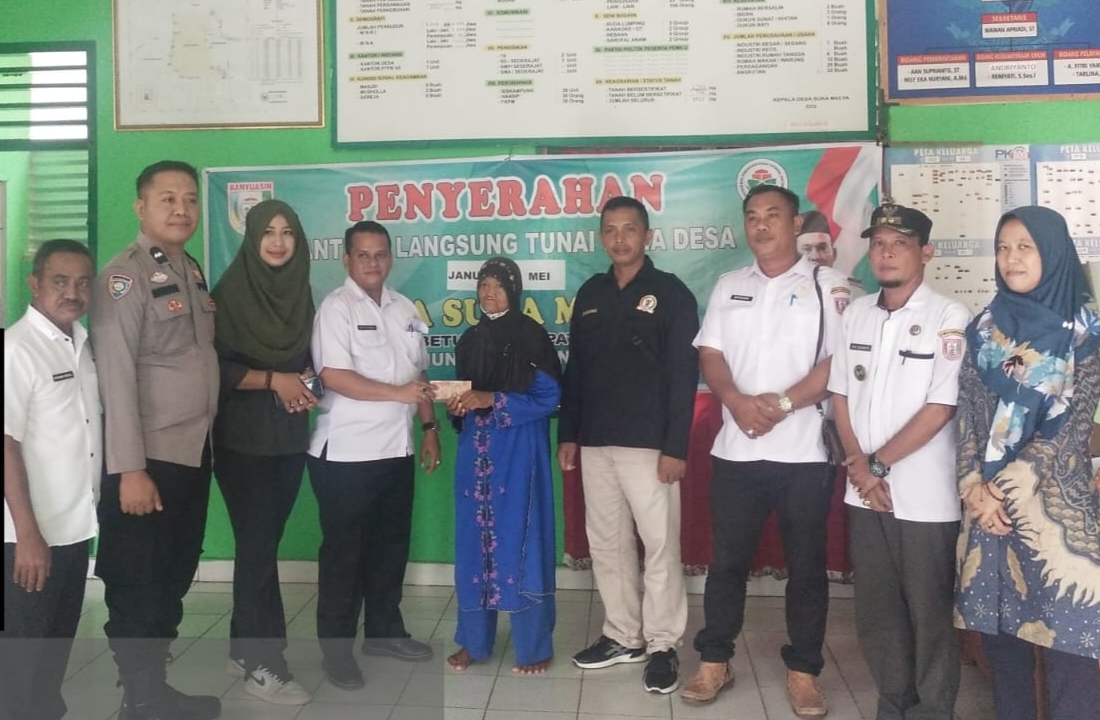 Pemdes Suka Mulya Salurkan BLT Dana Desa Tahap Awal 2026 kepada 10 KPM
