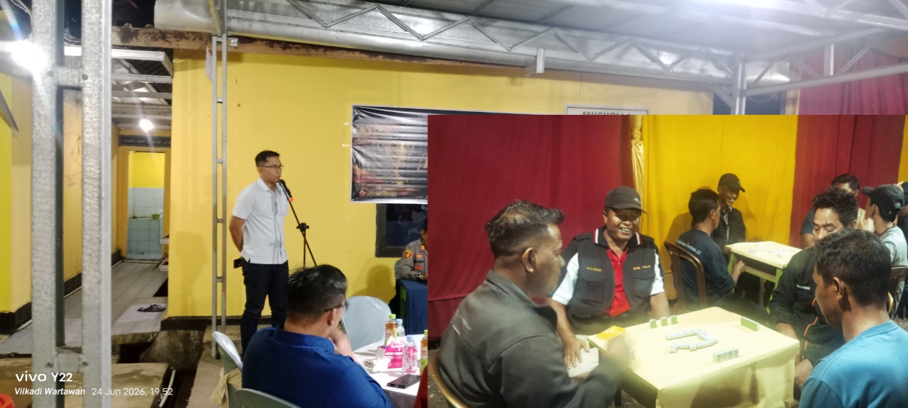 Semarak Hari Bhayangkara ke-80, Kapolres Banyuasin Buka Turnamen Gaple Cup di Mapolsek Betung