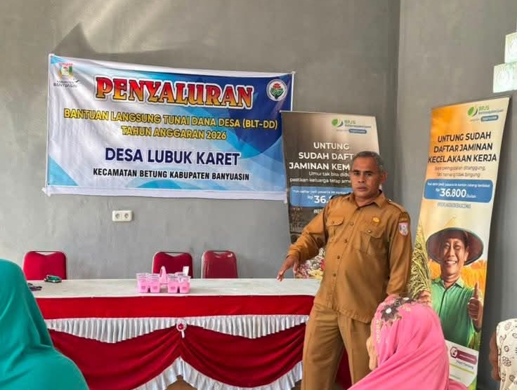 Pemdes Lubuk Karet Salurkan BLT Dana Desa untuk Mei dan Juni kepada 15 KPM