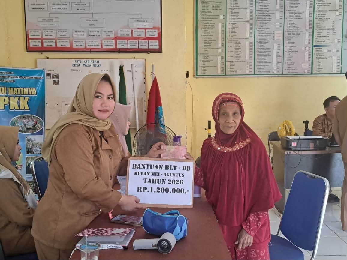 Pemdes Taja Mulya Salurkan BLT-DD Tahap Kedua Tahun Anggaran 2026 untuk 15 KPM