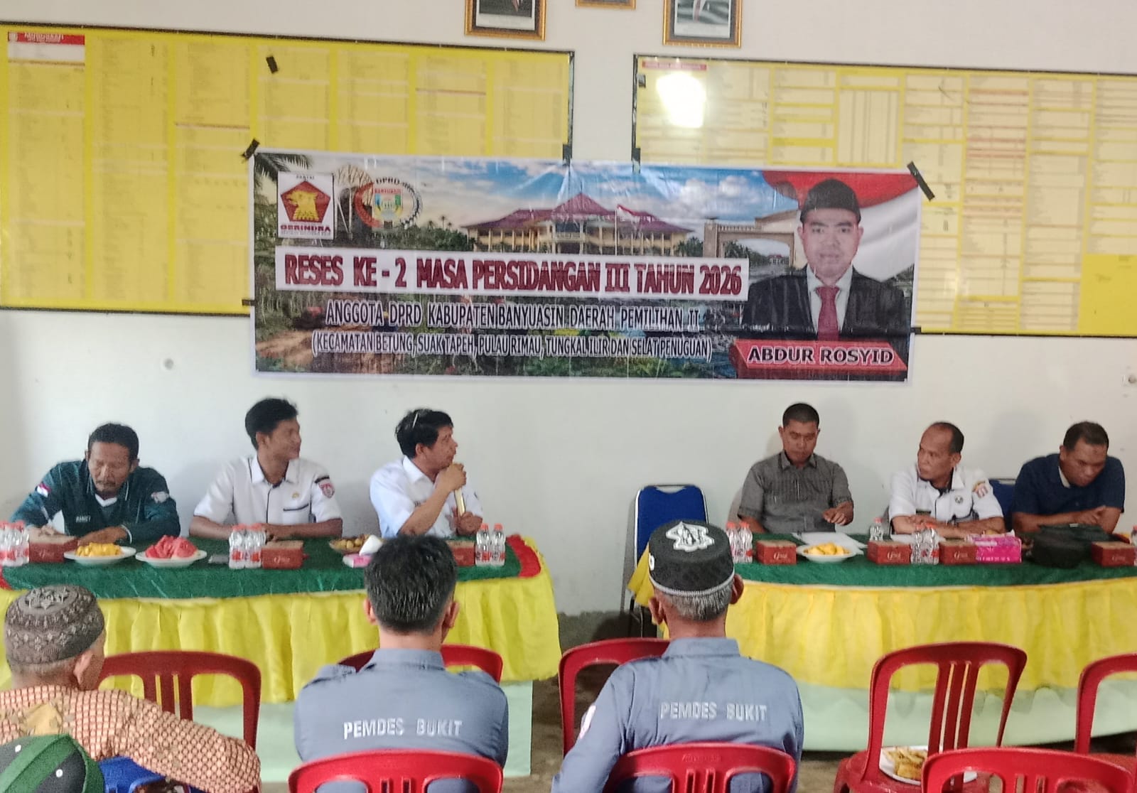 Anggota DPRD Banyuasin Abdur Rosyid Gelar Reses di Desa Persiapan Bukit Makmur