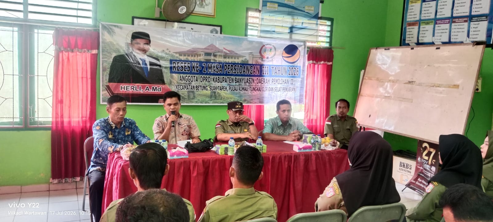 Serap Aspirasi Warga, Anggota DPRD Banyuasin Herli, A.Md. Gelar Reses di Desa Suka Mulya
