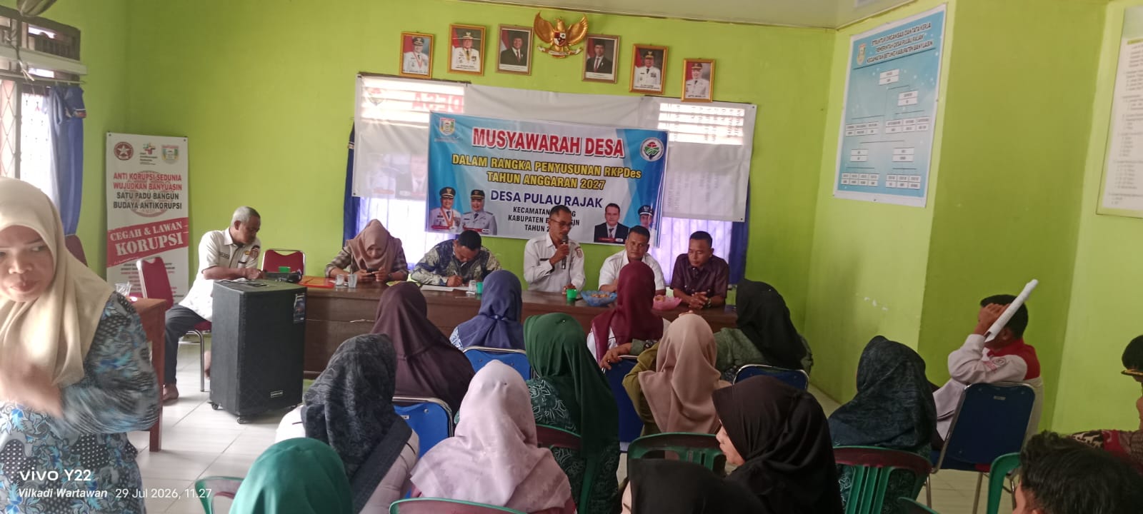 Pemerintah Desa Pulau Rajak Gelar Musyawarah Desa Penyusunan RKPDes Tahun 2027