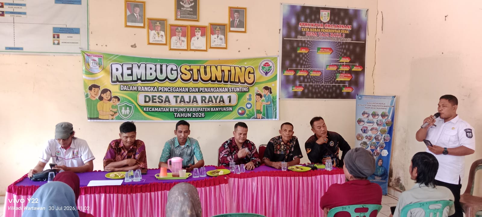 Pemdes Taja Raya I Kabupaten Banyuasin Gelar Rembug Stunting, Komitmen Tekan Angka Stunting dari Desa