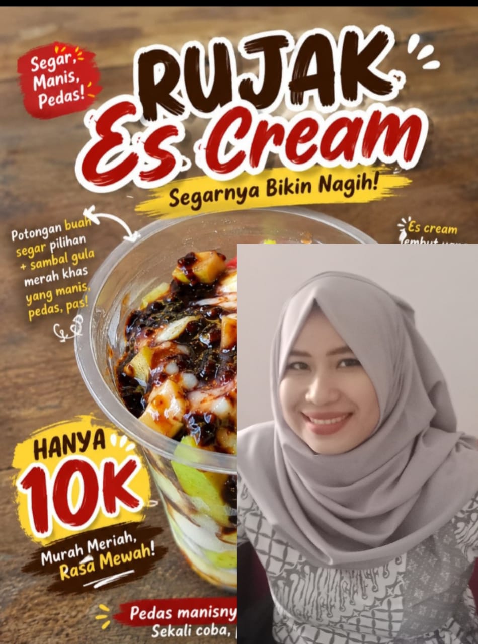 Sensasi Unik Kuliner Kekinian: Mita Febriyanti Tawarkan “Rujak Es Cream” Segar Bikin Nagih dengan Harga Ramah di Kantong