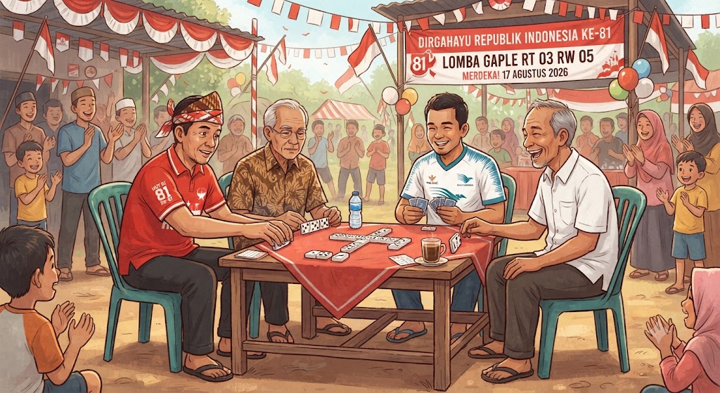 Prumnas Griya Anugerah Gelar Turnamen Gaplek Berhadiah Meriah Sambut HUT RI ke-81