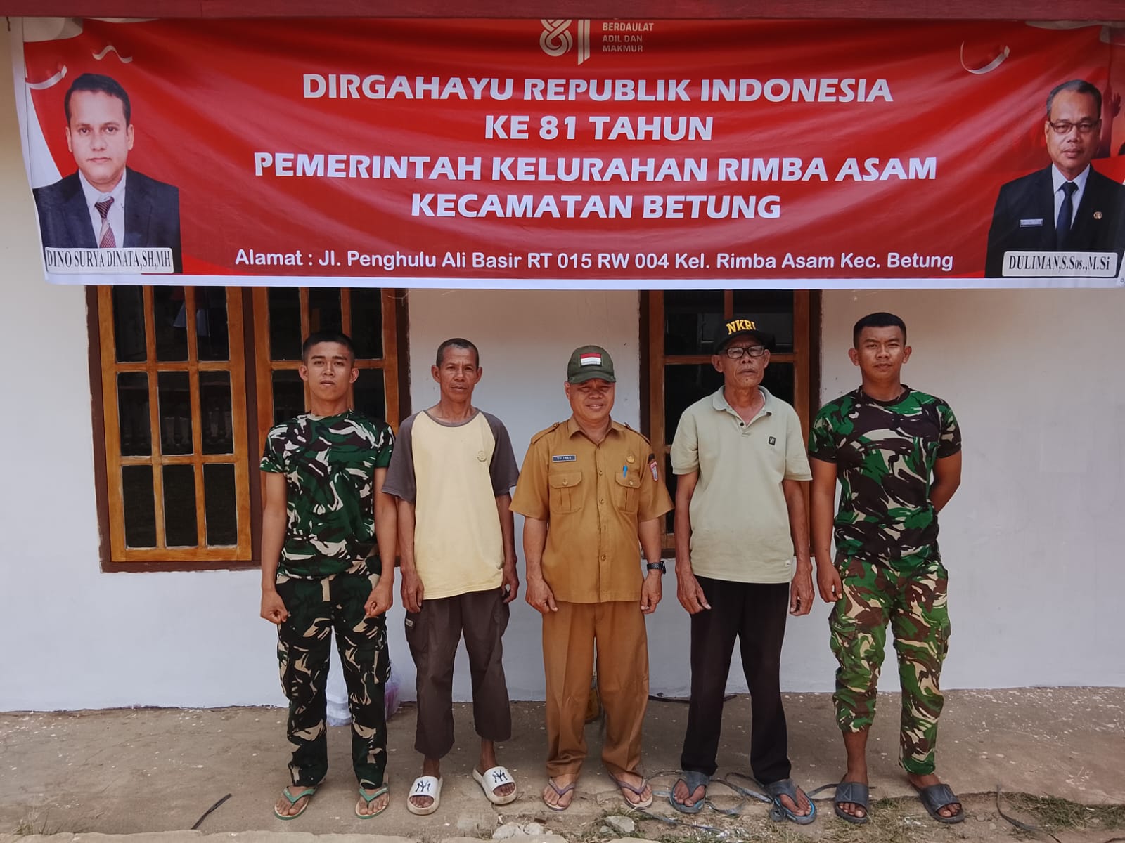 Kelurahan Rimba Asam Sambut HUT RI ke-81: Perbarui Tampilan Kantor demi Optimalkan Pelayanan Masyarakat