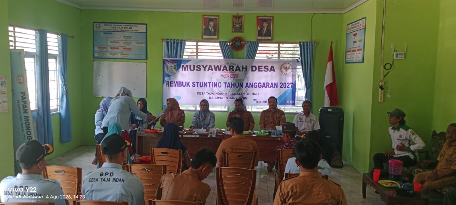 PEMERINTAH DESA TAJA INDAH BERSAMA BPD GELAR REMBUK STUNTING TA 2027, TEKANKAN PENTINGNYA PENGAWASAN AKTIF KESEHATAN ANAK