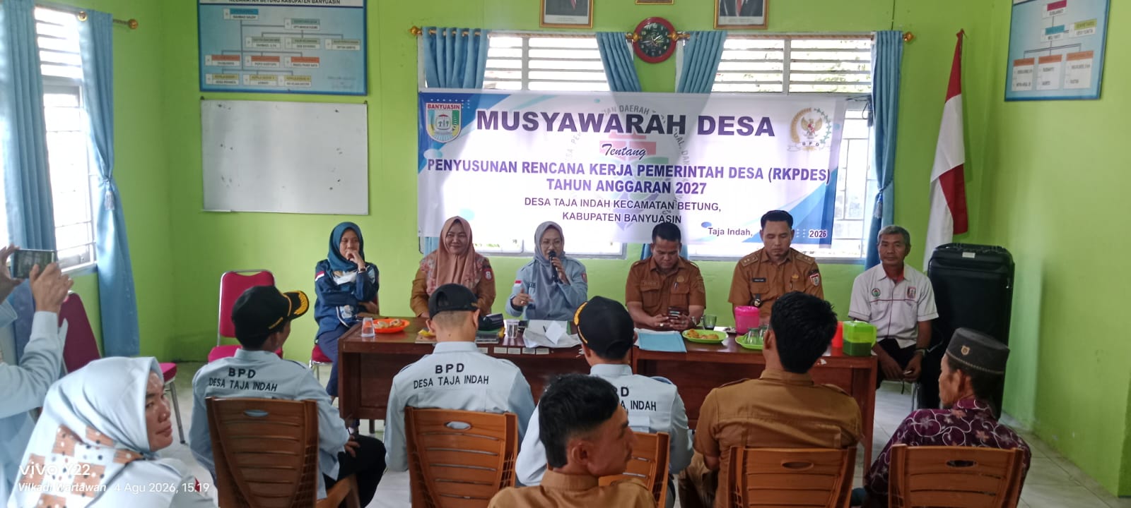 Pemdes dan BPD Taja Indah Gelar Musyawarah Desa Penyusunan RKPDes Tahun Anggaran 2027