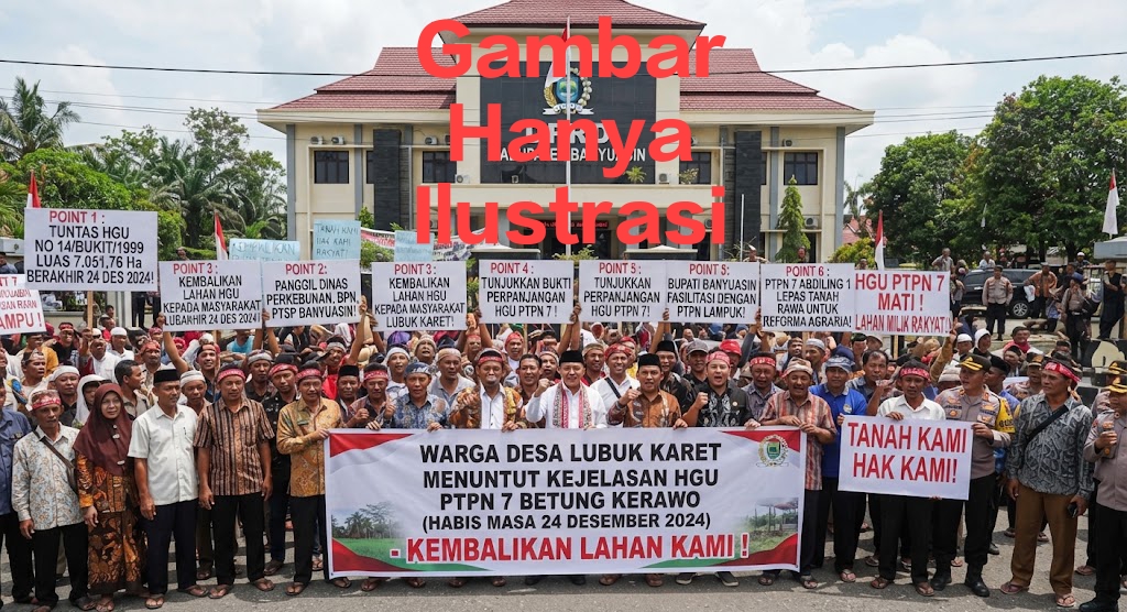 Warga Desa Lubuk Karet Banyuasin Bakal Gelar Aksi Damai Tuntut Kejelasan HGU PTPN 7 Betung Kerawo