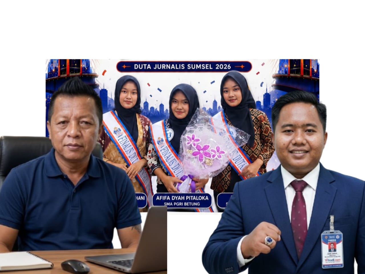 Vilkadi Puji Prestasi Siswi SMA PGRI Betung di Duta Jurnalis Sumsel 2026 Binaan Dedi Irawan