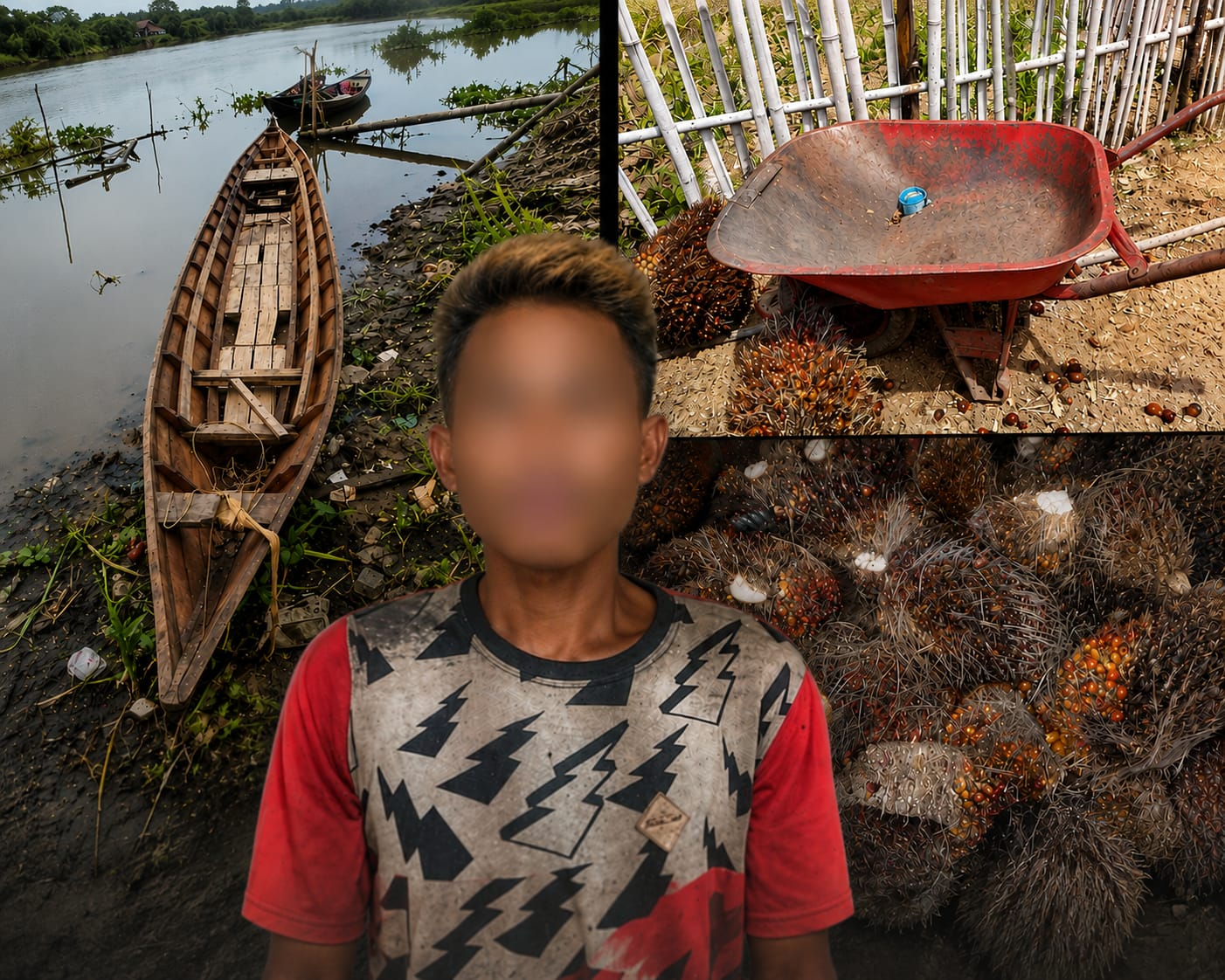 Polsek Air Kumbang Tangkap Pria Pencuri 80 Tandan Sawit Milik PT TBL Banyuasin