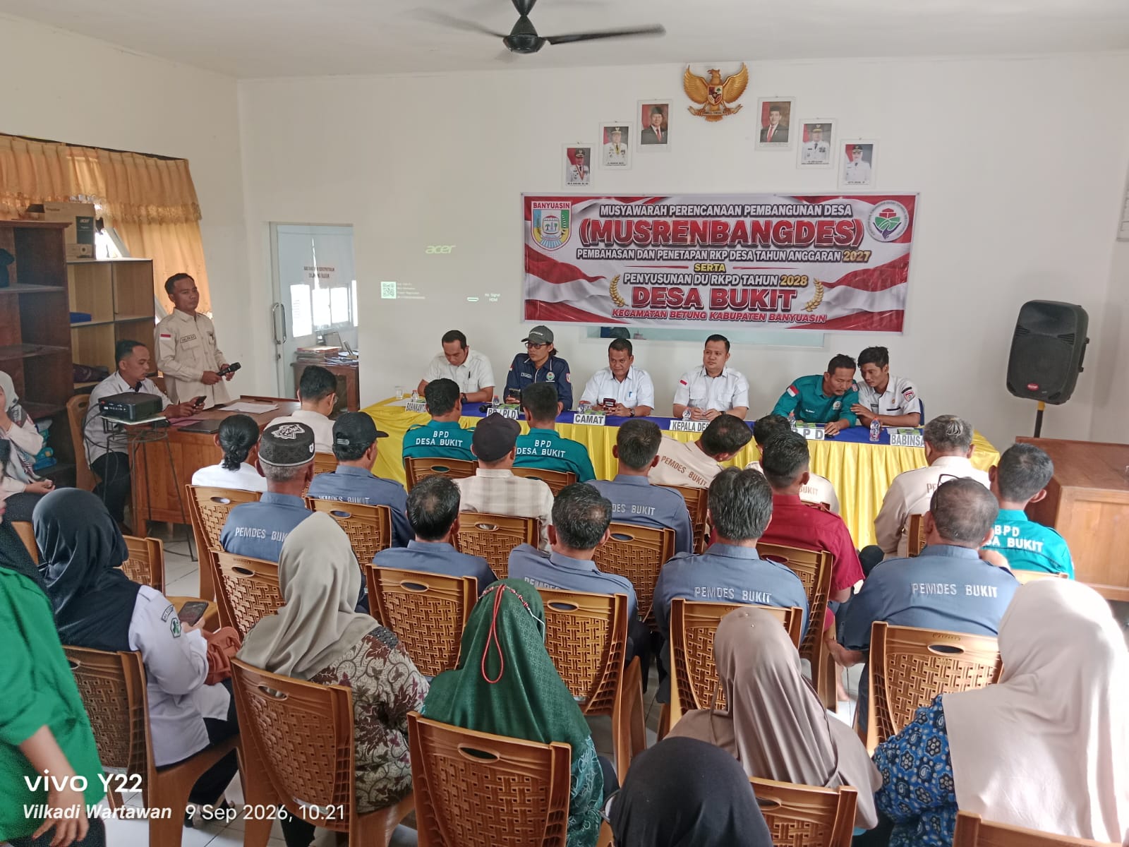 Kepala Desa Bukit Ivan Juniarsyah Pimpin Musrenbangdes Tetapkan RKPDes 2027 dan Usulan RKPD 2028