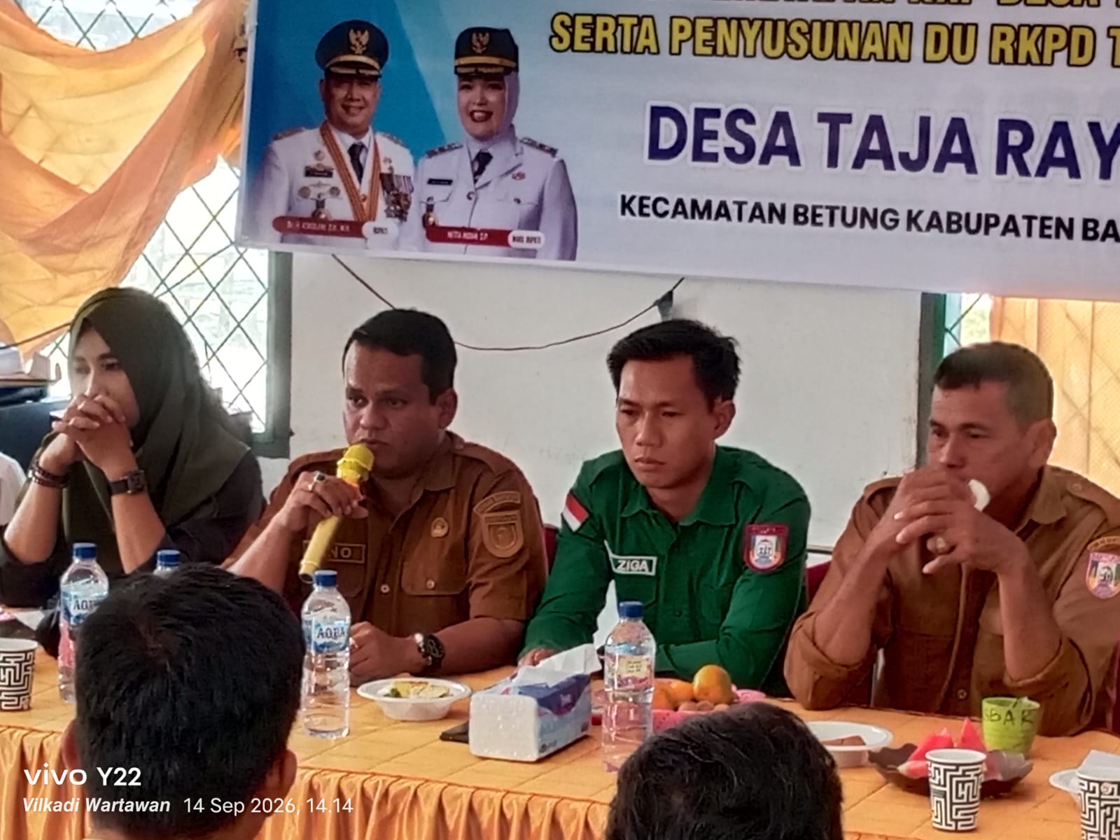 Plt Camat Betung Dino Suryadinata Hadiri Musrenbangdes Taja Raya II Bahas RKPDES Tahun Anggaran 2027