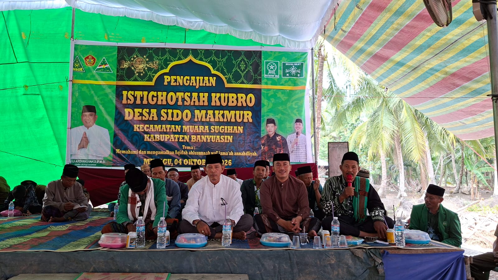 Pemerintah Desa Sido Makmur Gelar Pengajian Istighotsah Kubro, Perkuat Pemahaman Aqidah Ahlussunnah wal Jama’ah an-Nahdliyah
