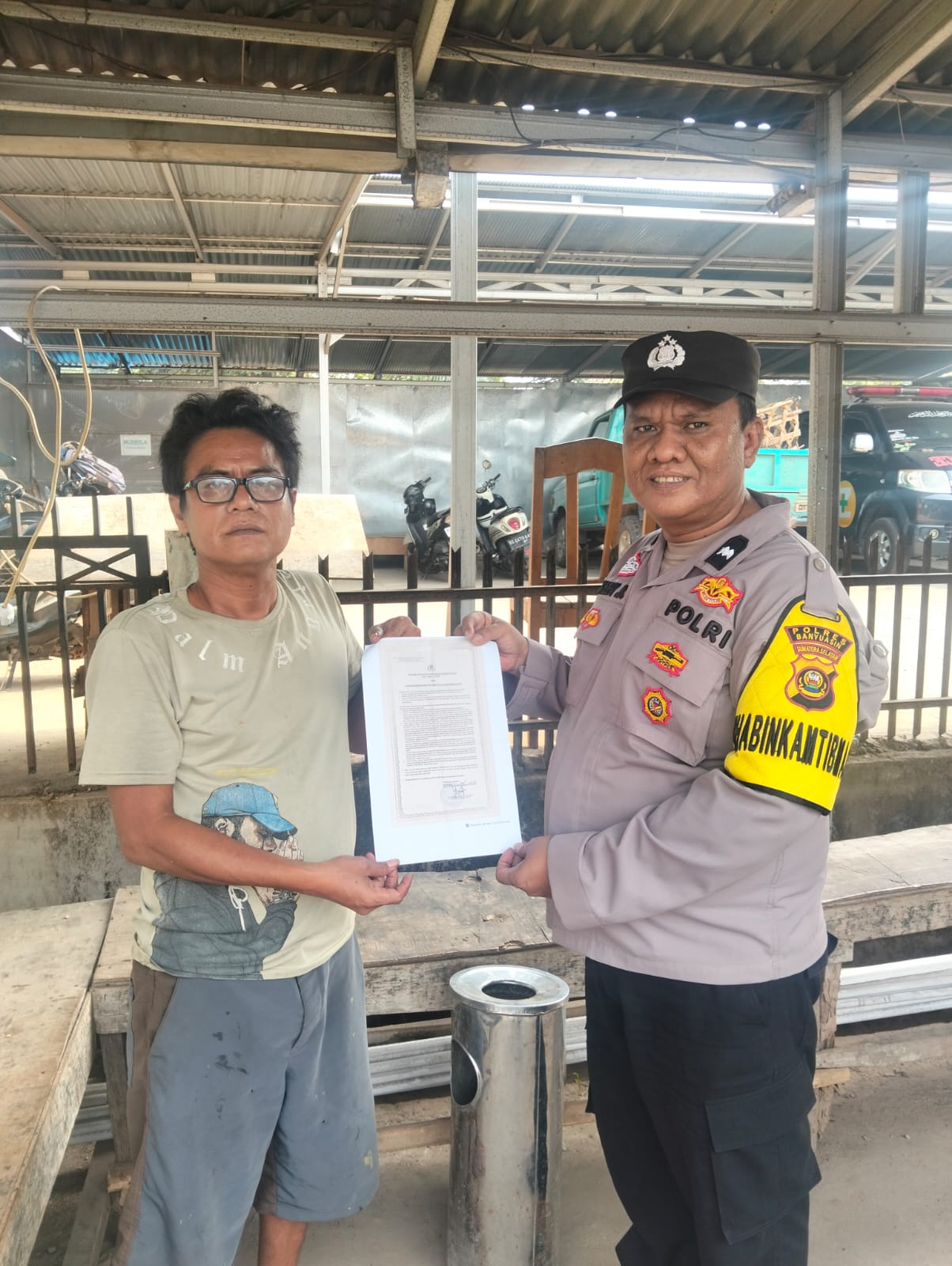 Cegah Karhutla, Bhabinkamtibmas Betung Edukasi Warga Taja Raya II