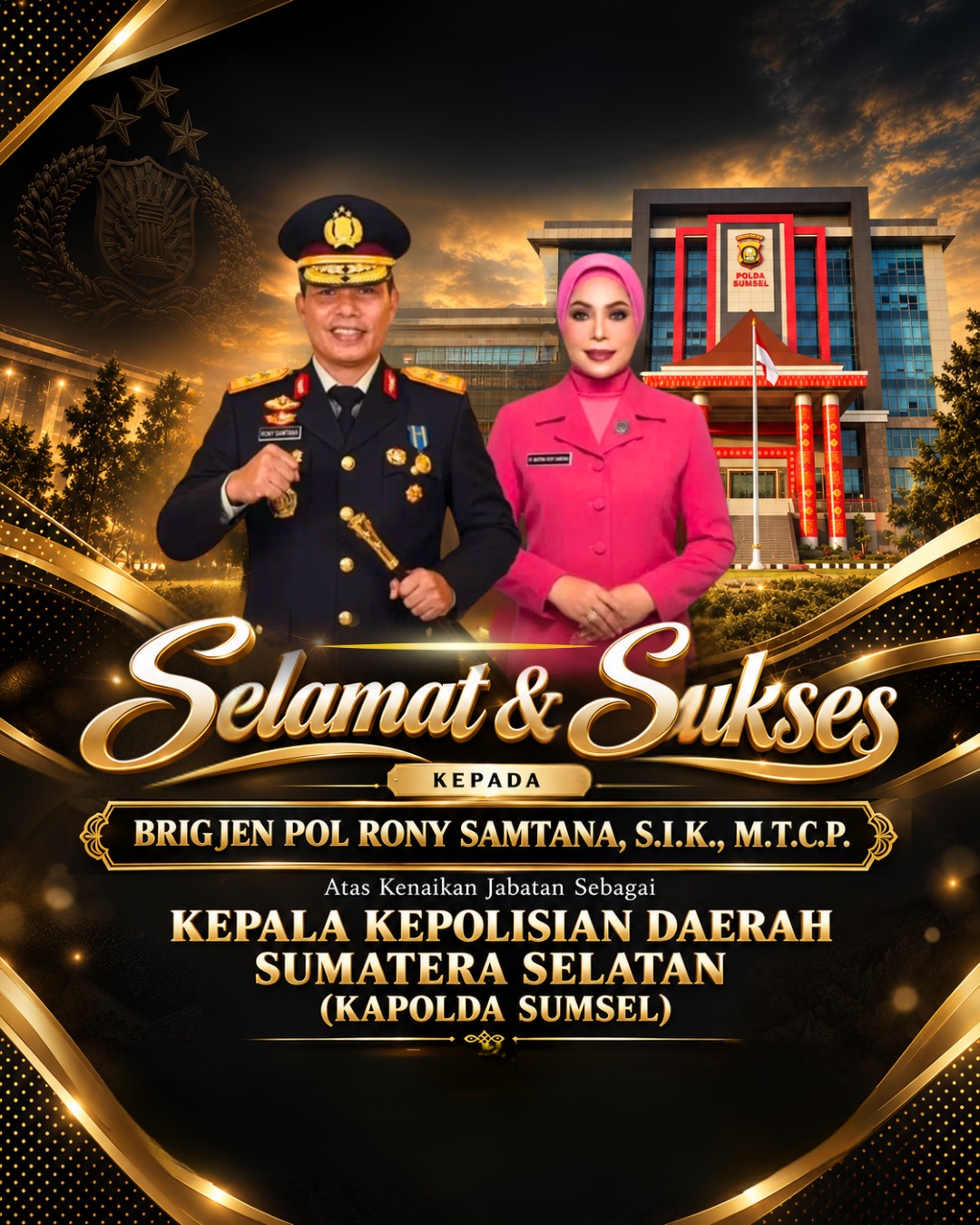 Polres Banyuasin Ucapkan Selamat kepada Irjen Pol Rony Samtana atas Amanah Baru di Polda Sumsel
