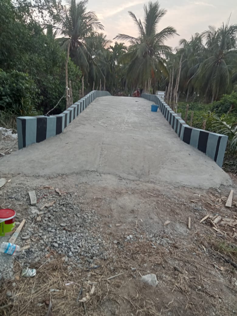 Pembangunan Jembatan Beton Desa Sido Makmur Rampung, Warga Kini Bisa Melintas dengan Kendaraan Roda Empat