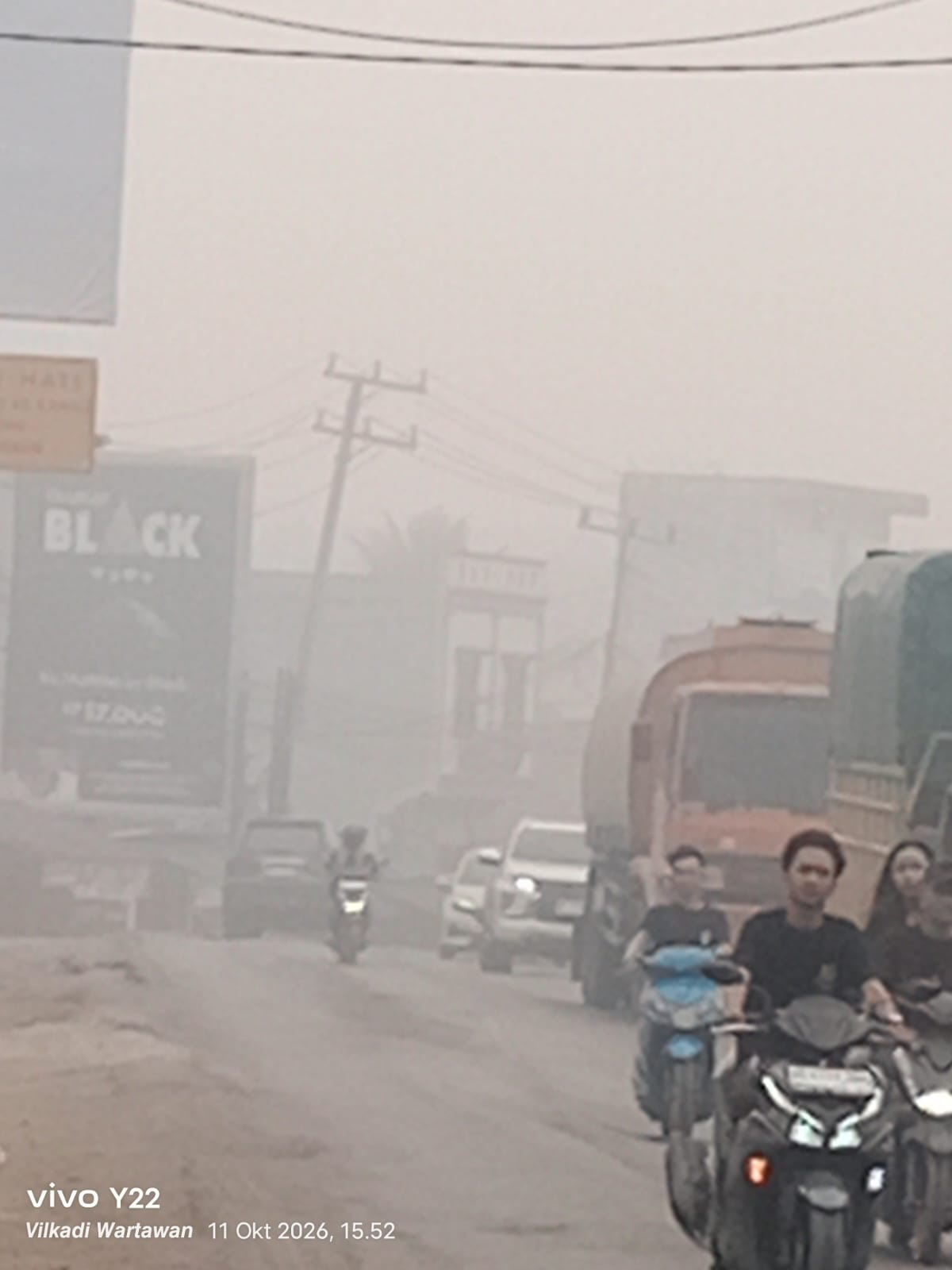 KABUT ASAP DI BETUNG KIAN PEKAT, WARGA DESAK DINKES GELAR CEK KESAHATAN GRATIS