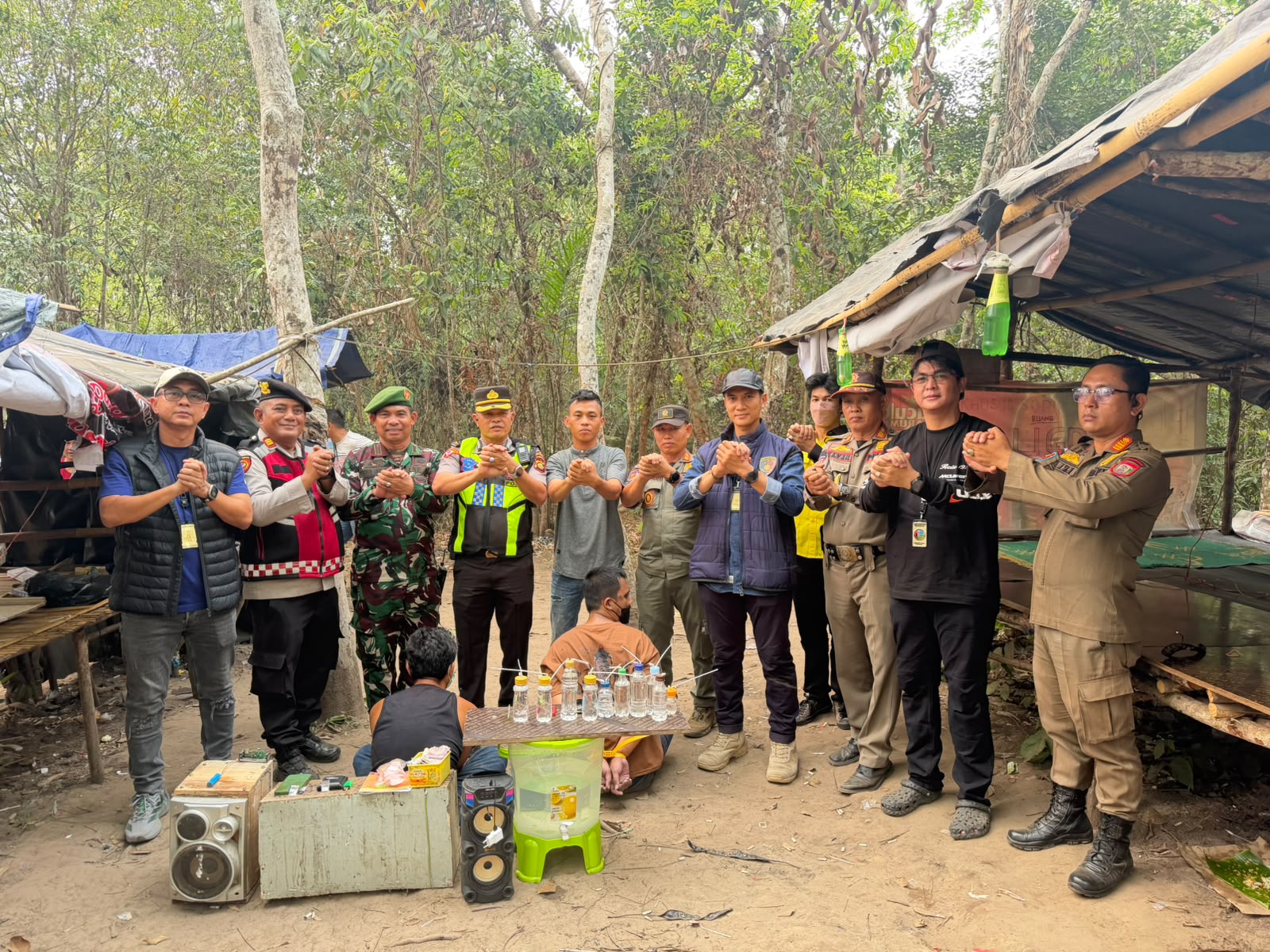 Tim Gabungan Polres Banyuasin Gelar Razia Narkoba di Kecamatan Betung, Dua Orang Diamankan